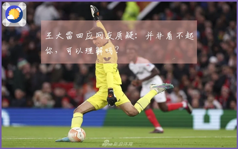 王大雷回应网友质疑：并非看不起你，可以理解吗？