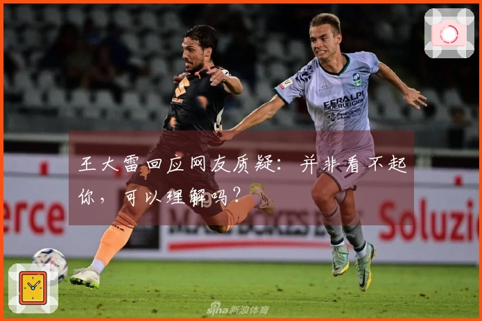 王大雷回应网友质疑：并非看不起你，可以理解吗？